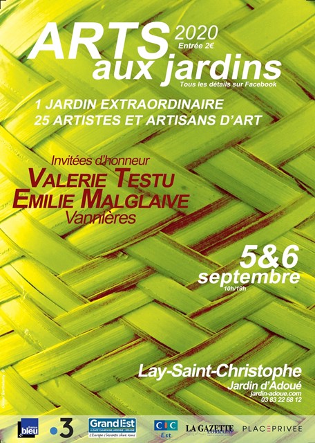 Exposition d'artisanat Arts aux Jardins au Jardin d'Adoué à Lay Saint Christophe (54) les 5 et 6 septembre